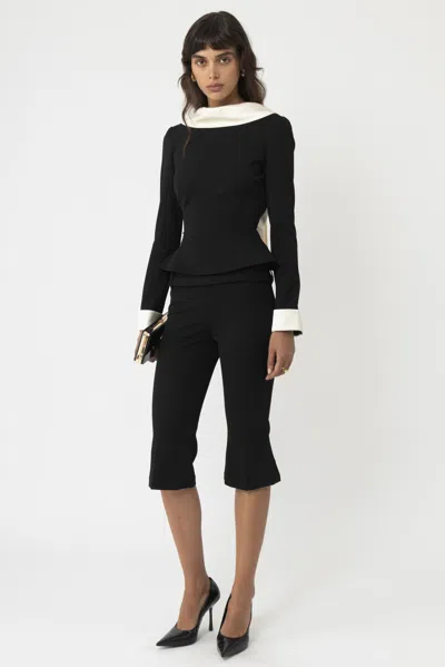Arakii Wide Cuff Blazer In Black