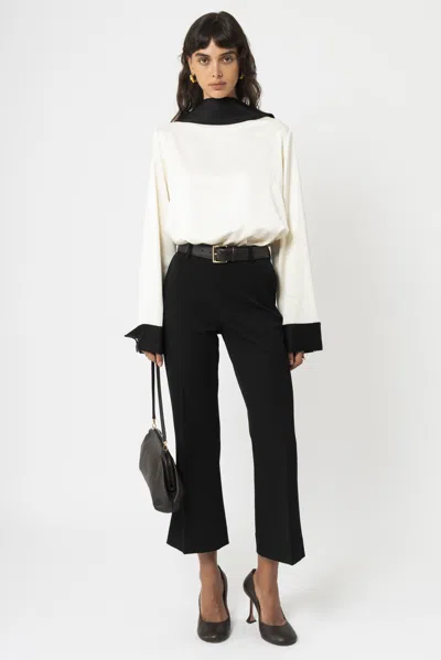 Arakii Wide Cuff Blouse In Off-white