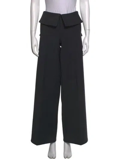 Pre-owned Arakii Wide Leg Pants In Black
