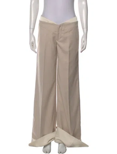 Pre-owned Arakii Wide Leg Pants In Neutral