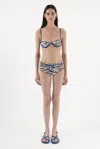 Arakii Wired Bikini Top In Brown