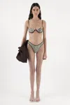 Arakii Wired Bikini Top In Multi