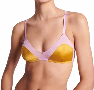 Araks Beatrice Silk Chiffon Bralette In Dune In Multi