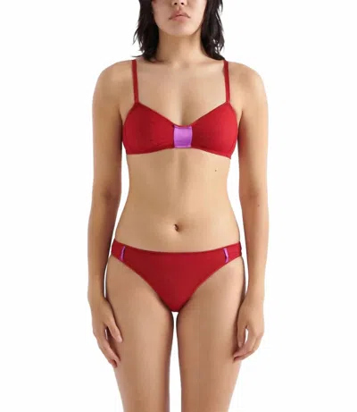 Araks Harriet Low-rise Panty In Ruby In Pink