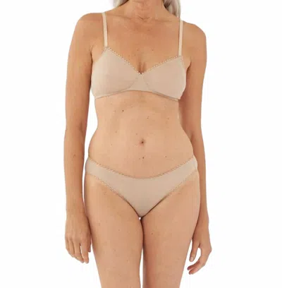Araks Isabella Cotton Bikini Panty In Sand Beige In Neutral