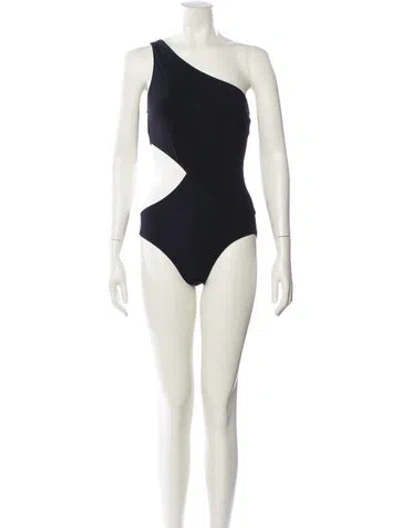 Pre-owned Araks Keyhole Accent One-piece In Neutral