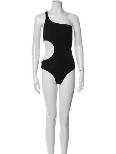 Pre-owned Araks Keyhole Accent One-piece In White