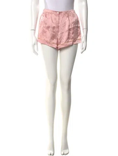 Pre-owned Araks Silk Mini Shorts In Pink