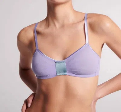 Araks Uma Semi-sheer Bralette In Lagoon/dusty Green In Purple