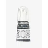 Aram Womens White And Black Abstract-print Satin-twill Maxi Blazer