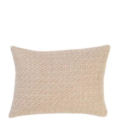 Araminta Campbell Alpaca-blend Fern Cushion In Brown
