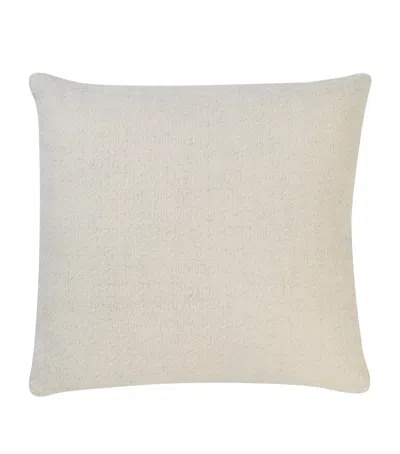 Araminta Campbell Alpaca-blend Fern Cushion In White