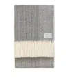 Araminta Campbell Alpaca-blend Woodland Inkcap Throw In Gray
