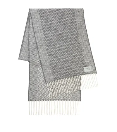 Araminta Campbell Alpaca-blend Harvest Grain Scarf In Grey