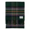 Araminta Campbell Ltd Amber Riverbank Lambswool Throw Green In Green