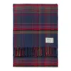 Araminta Campbell Ltd Highlands At Dusk Lambswool Throw Blue In Blue