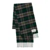 Araminta Campbell Ltd Women's Amber Riverbank Lambswool Scarf Green In Green