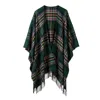 Araminta Campbell Ltd Women's Amber Riverbank Lambswool Serape Green In Green