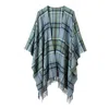 Araminta Campbell Ltd Women's Beech Dappled Skies Lambswool Serape Blue In Blue