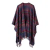 Araminta Campbell Ltd Women's Highlands At Dusk Lambswool Serape Blue In Blue