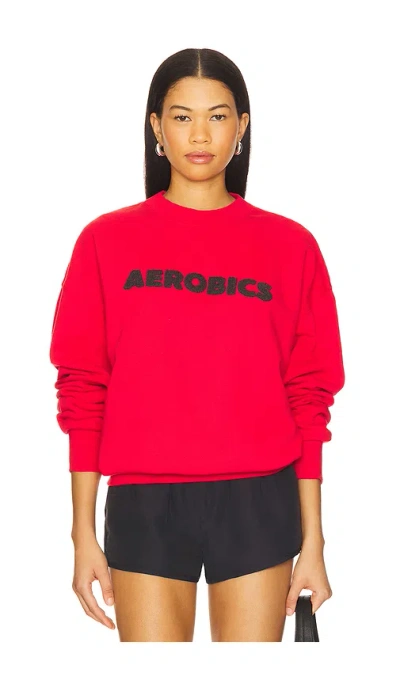 Araminta James Aerobics Sweatshirt In Red