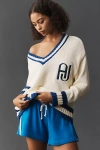 Araminta James Aj V-neck Jumper In White