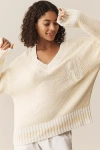 Araminta James Aj V-neck Sweater In Yellow