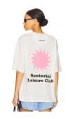 Araminta James Jersey Santorini Oversized Tee In Neutral