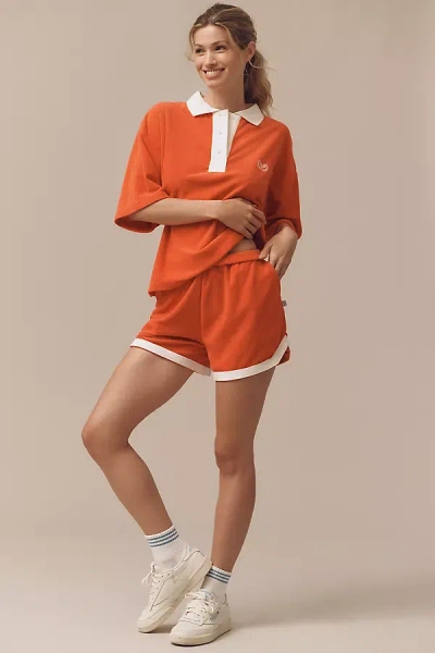 Araminta James Marseille Cotton Terry Matching Set In Orange