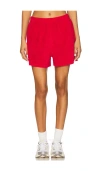 Araminta James Rhodes Terry Short In Red