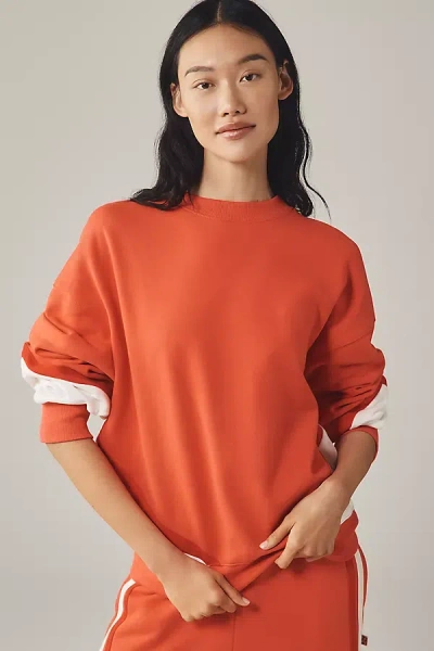 Araminta James Splice Sweatshirt In Orange