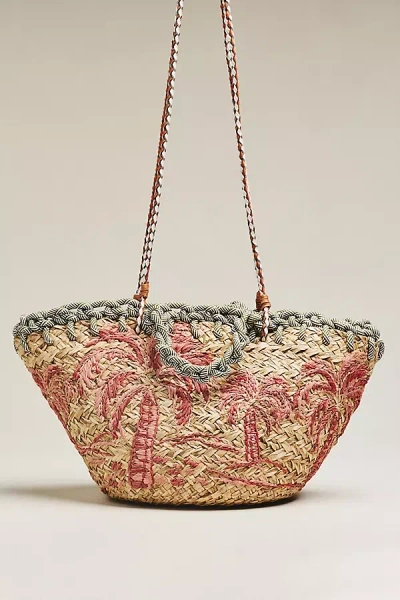 Aranaz Aplaya Straw Tote Bag In Multi