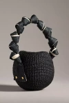 Aranaz Knotted Handle Mini Raffia Bucket Bag