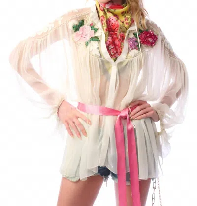 Aratta Amora Top In Ivory In White