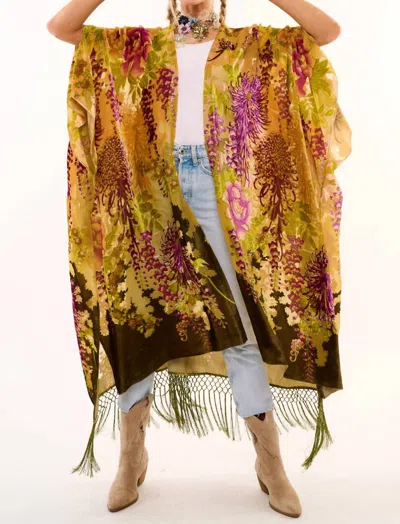 Aratta Camila Forest Kimono In Yellow
