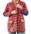 Aratta Coco Boucle Blazer In Fuchsia/camel Combo In Multi