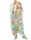 Aratta Deep Sea Duster In Mint In Green