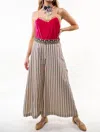 Aratta Derby Princess Stripe Pants In Cream In White