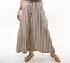 Aratta Derby Princess Stripe Pants In Cream In White