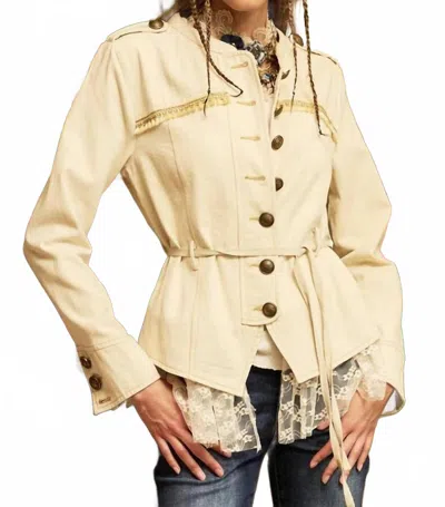 Aratta Deziree Jacket In Beige/multi