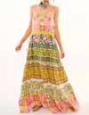 Aratta Drama Strap Maxi Dress In Multi Color In Multi