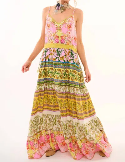 Aratta Drama Strap Maxi Dress In Multi Color