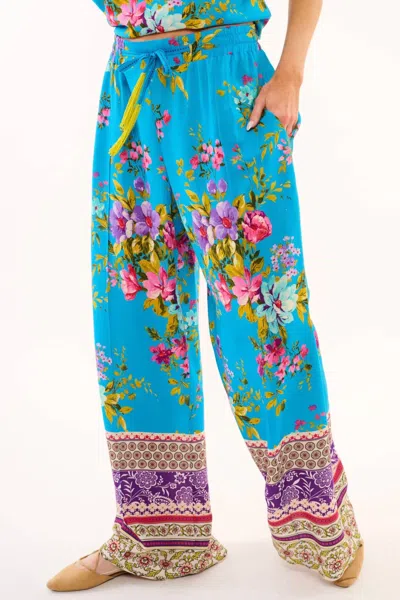 Aratta Garden Of Eden Pant In Blue