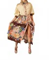 Aratta Gissele Maxi Dress In Beige In Brown