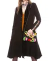 Aratta Heart Of Autumn Coat In Black In Black