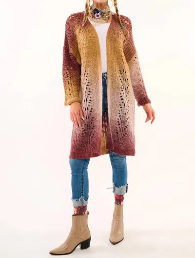 Aratta Joanna Cardigan In Ombre In Multi