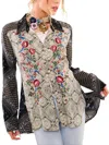 Aratta Little Secrets Shirt In Black Multi In Multi