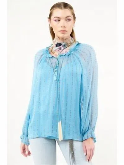 Aratta Maven Blouse In Niagara In Blue