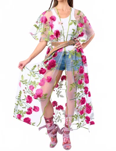 Aratta Roses For All Kimono In Multi