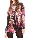 Aratta The Thought Of You Shirt In Black Multi In Pink